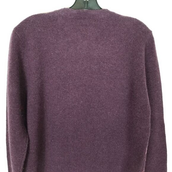 Field Gear Women Shetland Wool Diamond Sweater Pullover Sz M Purple Warm - Picture 5 of 6